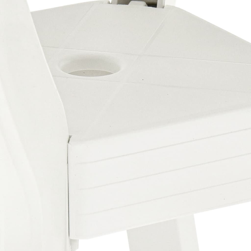 Bistrotisch Weiss 70x70x72 cm Kunststoff